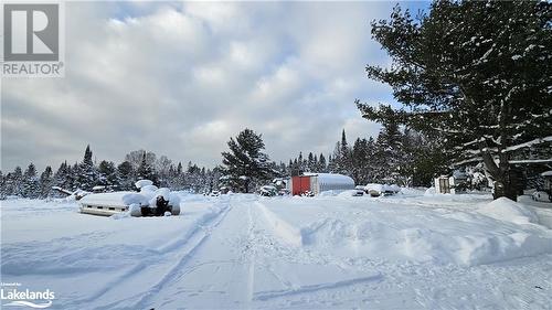 Property View with Quonset Garage/Workshop - 308 King Lake Road, South River, ON - Outdoor With View