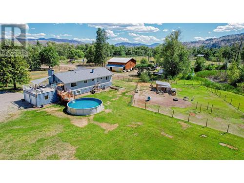 7762 Island Road, Oliver, BC - Outdoor With Above Ground Pool With View