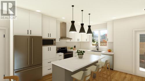 290 Bassett Street Unit# 103, Penticton, BC - Indoor Photo Showing Kitchen With Upgraded Kitchen