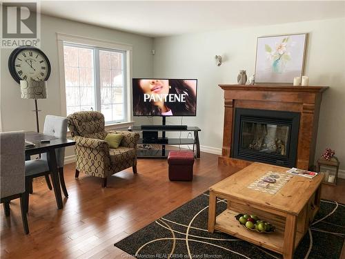 541 Ammon Rd, Ammon, NB - Indoor Photo Showing Living Room With Fireplace