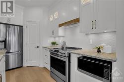 super convenient walk in pantry in the corner of the kitchen - 