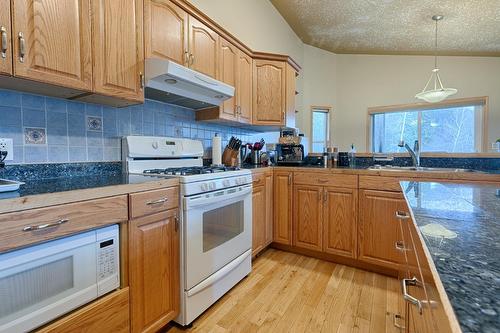 3637 Broadwater Rd, Robson, BC - Indoor Photo Showing Kitchen With Double Sink