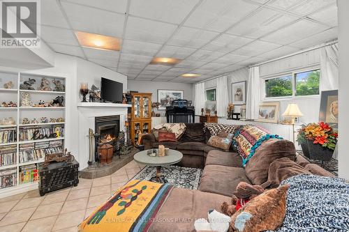 319 Old L'Amable Road, Bancroft, ON - Indoor Photo Showing Living Room With Fireplace