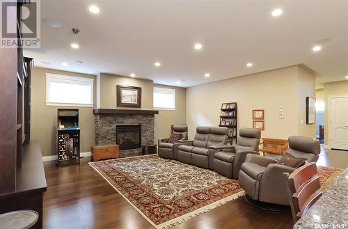 2727 Mccallum Avenue, Regina, SK - Indoor Photo Showing Living Room With Fireplace