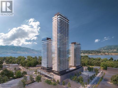 1626 Water Street Unit# 2804, Kelowna, BC - Outdoor With Body Of Water With Facade With View