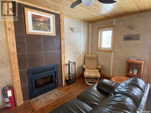27 Fox Street, Missinipe, SK - Indoor Photo Showing Other Room With Fireplace