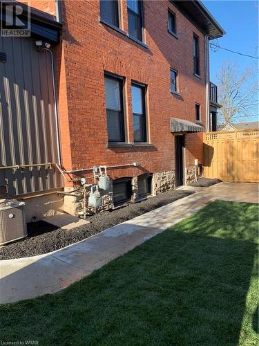 Entrance and Private Patio for Unit B - Lower Level - 806 Duke Street, Cambridge, ON - Outdoor With Exterior