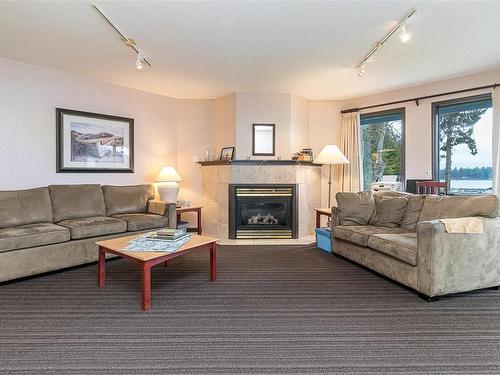 616-1600 Stroulger Rd, Nanoose Bay, BC - Indoor Photo Showing Living Room With Fireplace