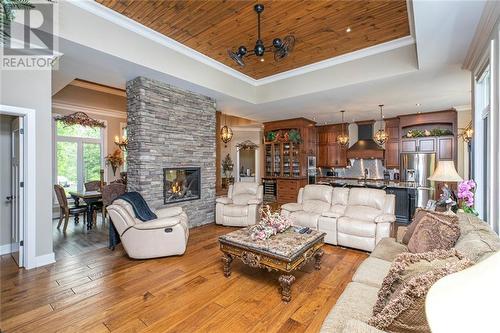 2868 Bouvier Road, Clarence-Rockland, ON - Indoor Photo Showing Living Room With Fireplace