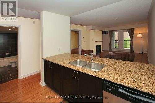 203 - 1 Brandy Lane Drive, Collingwood, ON - Indoor Photo Showing Kitchen With Double Sink