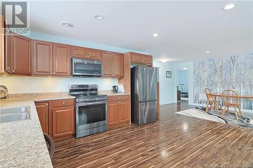388 East Riverside Drive Unit# A-B, Perth-Andover, NB - Indoor Photo Showing Kitchen With Double Sink