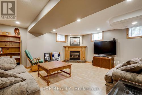 53 Georgina Dr, Ajax, ON - Indoor Photo Showing Basement With Fireplace