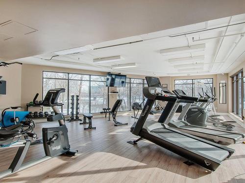 Salle d'exercice - 801-4500 Ch. Des Cageux, Laval (Chomedey), QC - Indoor Photo Showing Gym Room