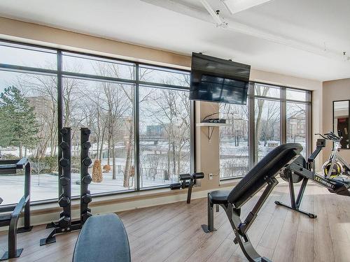 Salle d'exercice - 801-4500 Ch. Des Cageux, Laval (Chomedey), QC - Indoor Photo Showing Gym Room