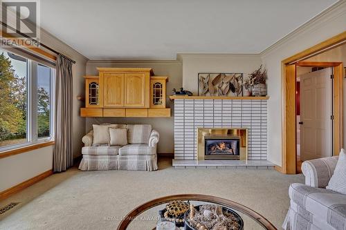 309 Snug Harbour Rd, Kawartha Lakes, ON - Indoor Photo Showing Living Room With Fireplace