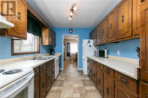 150 Sir Johns Crescent Highway, Shallow Lake, ON - Indoor Photo Showing Kitchen With Double Sink