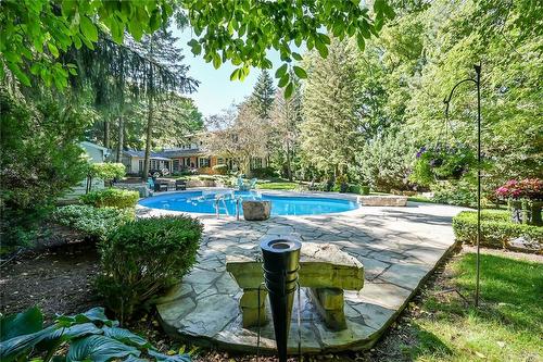 194 Wilson Street E, Ancaster, ON - Outdoor With In Ground Pool
