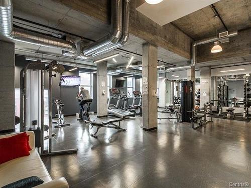 Exercise room - 1105-1045 Rue Wellington, Montréal (Le Sud-Ouest), QC - Indoor Photo Showing Gym Room