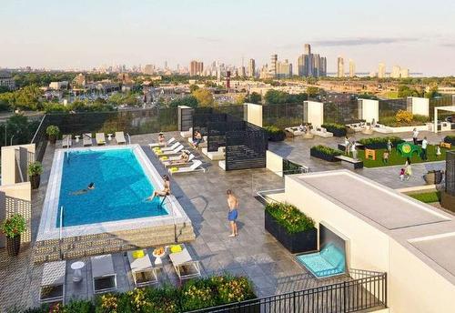 36 Zorra Street|Unit #1509, Etobicoke, ON - Outdoor With In Ground Pool With View