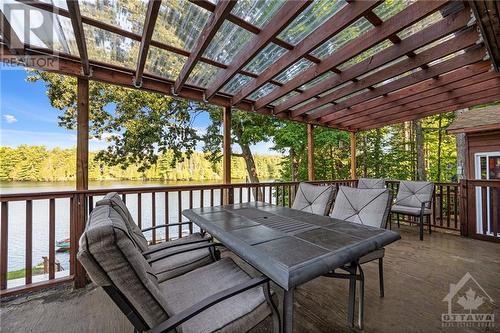 Covered deck. - 3577 Calabogie Road, Greater Madawaska, ON - Outdoor With Deck Patio Veranda With Exterior