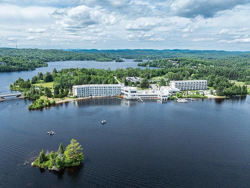 Aerial photo - 112-39 Ch. Fridolin-Simard, Estérel, QC - Outdoor With Body Of Water With View