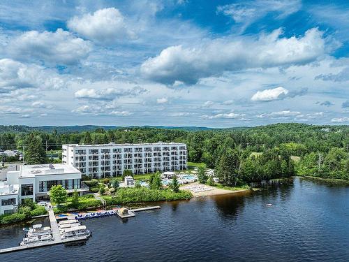 Aerial photo - 112-39 Ch. Fridolin-Simard, Estérel, QC - Outdoor With Body Of Water With View