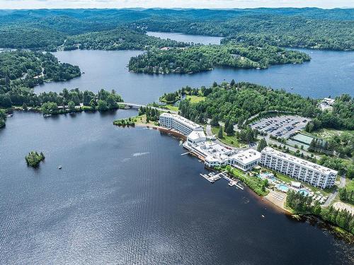 Aerial photo - 112-39 Ch. Fridolin-Simard, Estérel, QC - Outdoor With Body Of Water With View