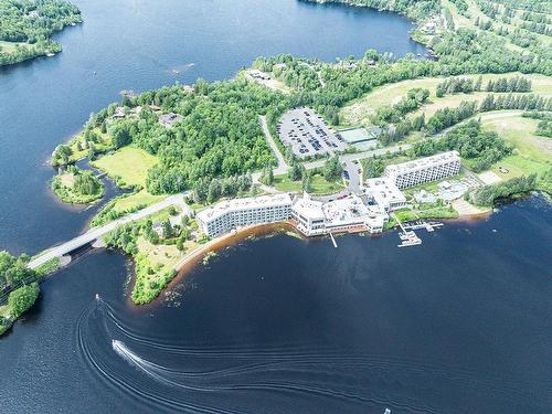 Aerial photo - 112-39 Ch. Fridolin-Simard, Estérel, QC - Outdoor With Body Of Water With View