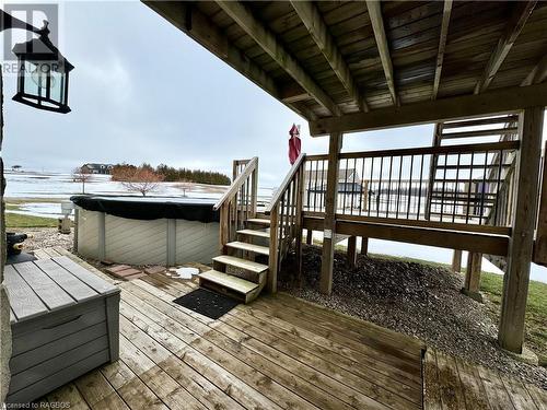 Just outside the basement walk out door - 2571 Bruce 40 Road, Saugeen Shores, ON - Outdoor With Exterior