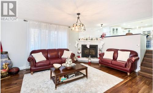 46 Webster St, Shediac, NB - Indoor Photo Showing Living Room With Fireplace
