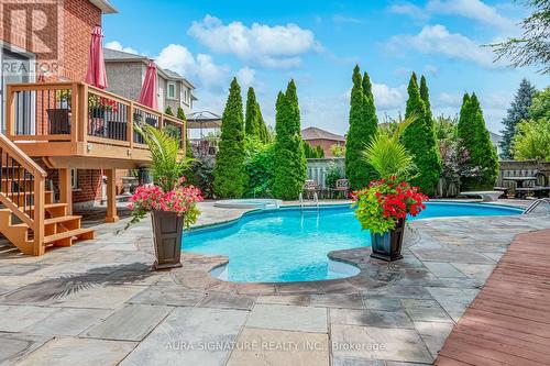 1 Graceview Court, Vaughan, ON - Outdoor With In Ground Pool With Deck Patio Veranda