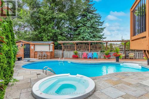 1 Graceview Crt, Vaughan, ON - Outdoor With In Ground Pool With Deck Patio Veranda With Backyard