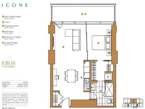 Drawing (sketch) - 509-1155 Rue De La Montagne, Montréal (Ville-Marie), QC - Other