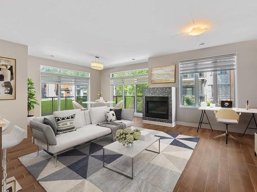 Overall view - 101-48 Rue De Boigne, Blainville, QC - Indoor Photo Showing Living Room With Fireplace