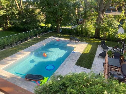 Piscine - 94 Av. Beloeil, Montréal (Outremont), QC - Outdoor With In Ground Pool With Backyard