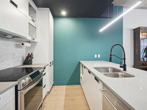Kitchen - 205-90 Rue Des Soeurs-Grises, Montréal (Ville-Marie), QC - Indoor Photo Showing Kitchen With Double Sink With Upgraded Kitchen