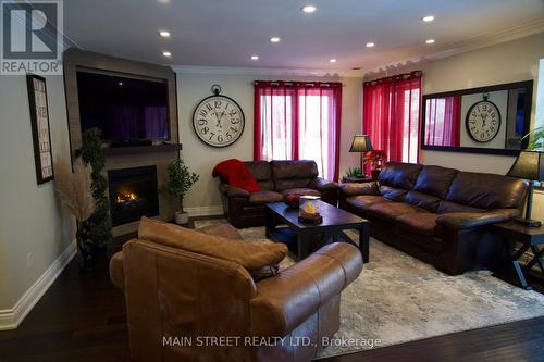 3934 Richview Rd, Innisfil, ON - Indoor Photo Showing Living Room With Fireplace