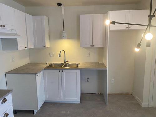 Logement - 593  - 597 Rue Belcourt, Drummondville, QC - Indoor Photo Showing Kitchen With Double Sink