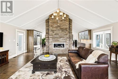 51 Wilfred, Cap Pele, NB - Indoor Photo Showing Living Room With Fireplace