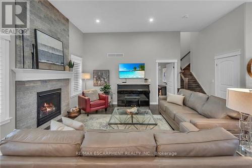 11 Taishan Place, Norfolk, ON - Indoor Photo Showing Living Room With Fireplace