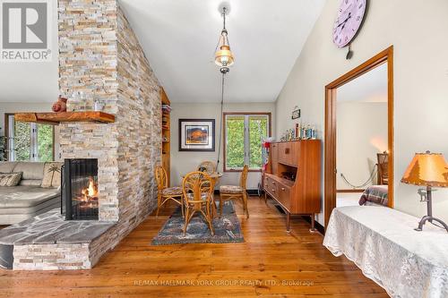 102 Albert Street, Kawartha Lakes, ON - Indoor With Fireplace