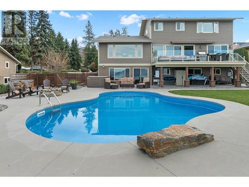 456 Okaview Road, Kelowna, BC - Outdoor With In Ground Pool With Deck Patio Veranda