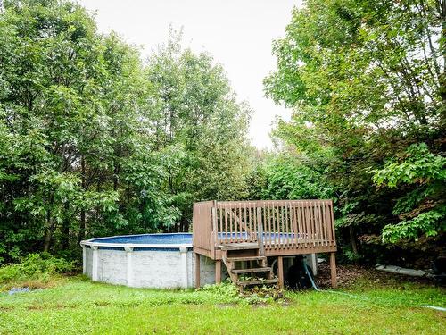 Backyard - 4700 Rue Jean, Notre-Dame-Du-Mont-Carmel, QC - Outdoor With Above Ground Pool