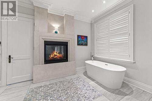 18 Parker Ave, Richmond Hill, ON - Indoor Photo Showing Bathroom With Fireplace