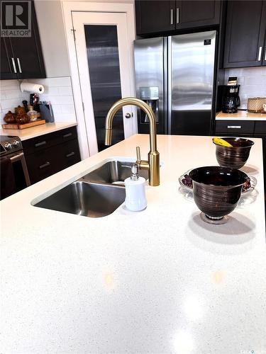 8109 Barley Crescent, Regina, SK - Indoor Photo Showing Kitchen With Double Sink