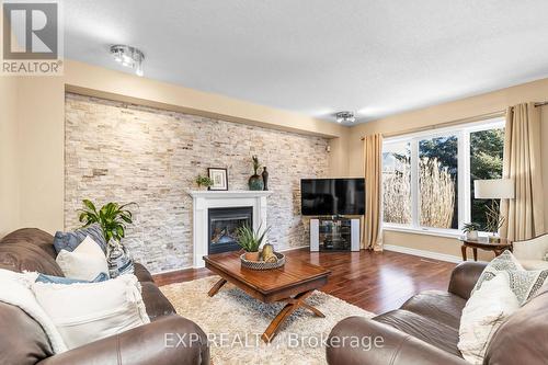 906 Fung Place, Kitchener, ON - Indoor Photo Showing Living Room With Fireplace