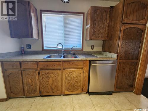 575 13Th Street, Weyburn, SK - Indoor Photo Showing Kitchen With Double Sink