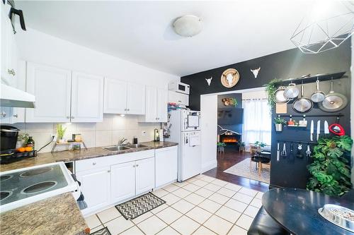 170 Emerald Street S, Hamilton, ON - Indoor Photo Showing Kitchen With Double Sink