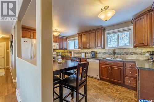 771 Tatanka Drive, Buffalo Pound Lake, SK - Indoor Photo Showing Kitchen With Double Sink