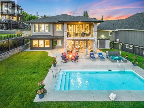 3223 King Road, West Kelowna, BC - Outdoor With In Ground Pool With Deck Patio Veranda With Backyard